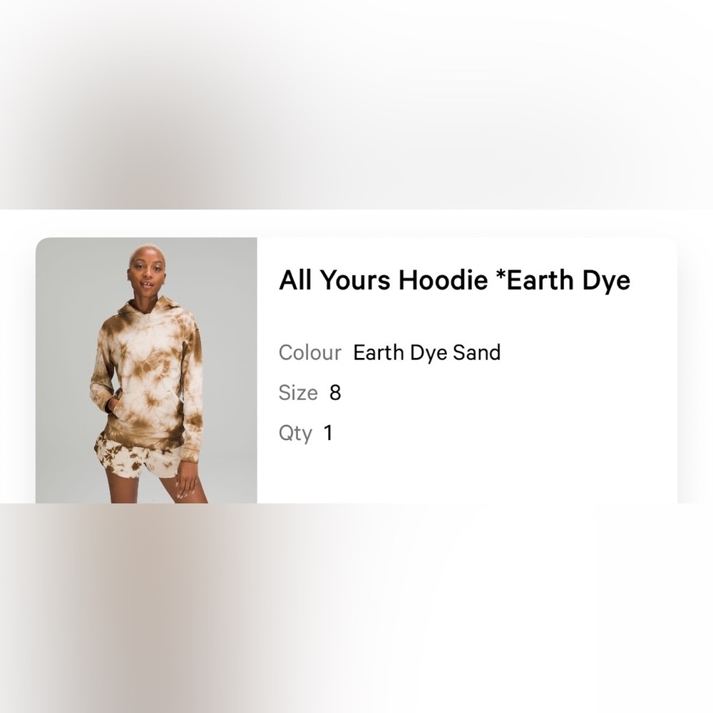 lululemon athletica Earth Dye Sand Hoodie
